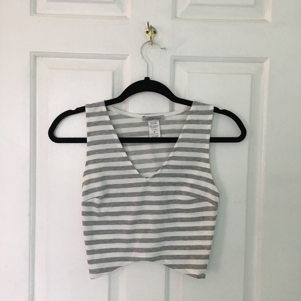 Charlotte Russe (Low V-Neck/Crop Top)